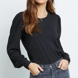 Rails Black Long Sleeve Top